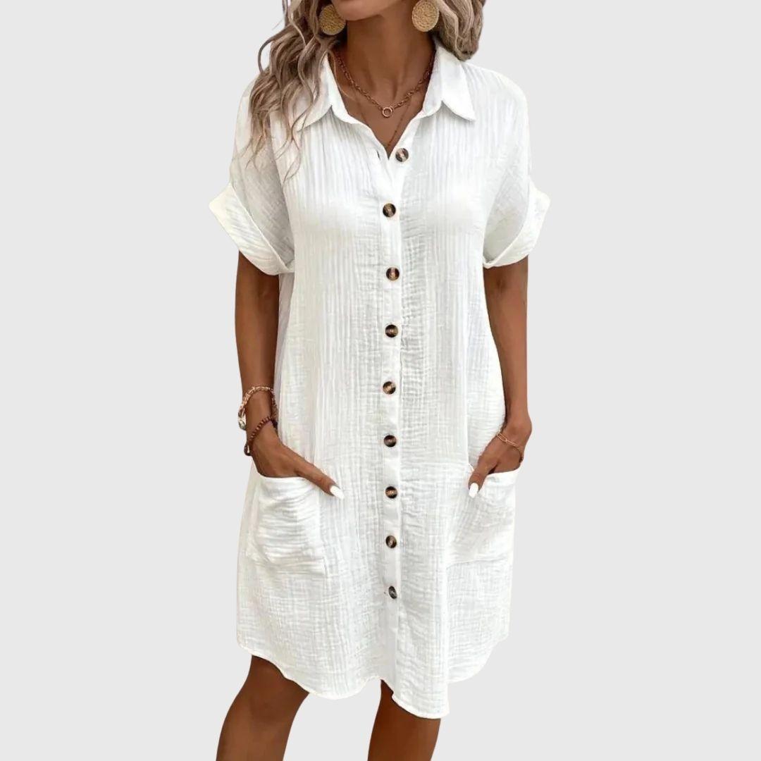 Michelle | Classic V Neck Everyday Dress