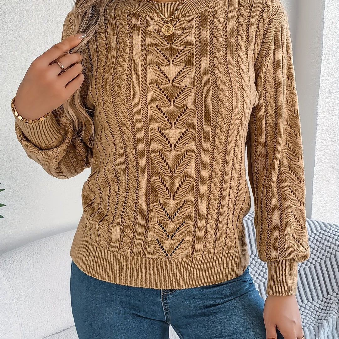Marissa | Textured Cable-Knit Sweater