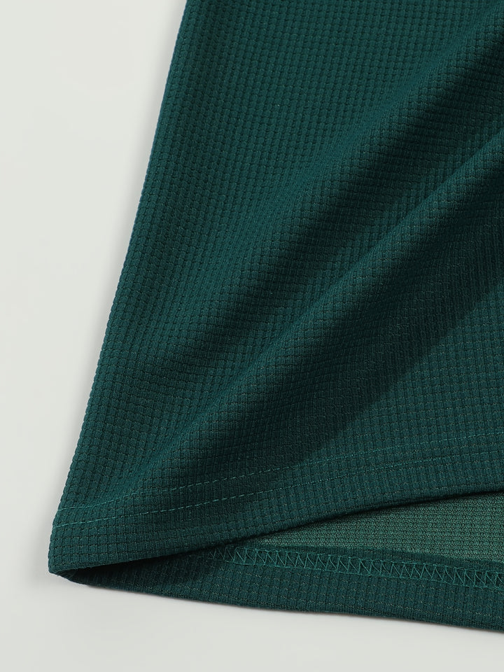 Dominic | Refined Textured Henley Shirt