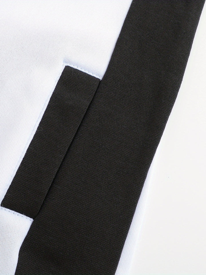 Carter | Color Block Zip-Up Hooded Jacket