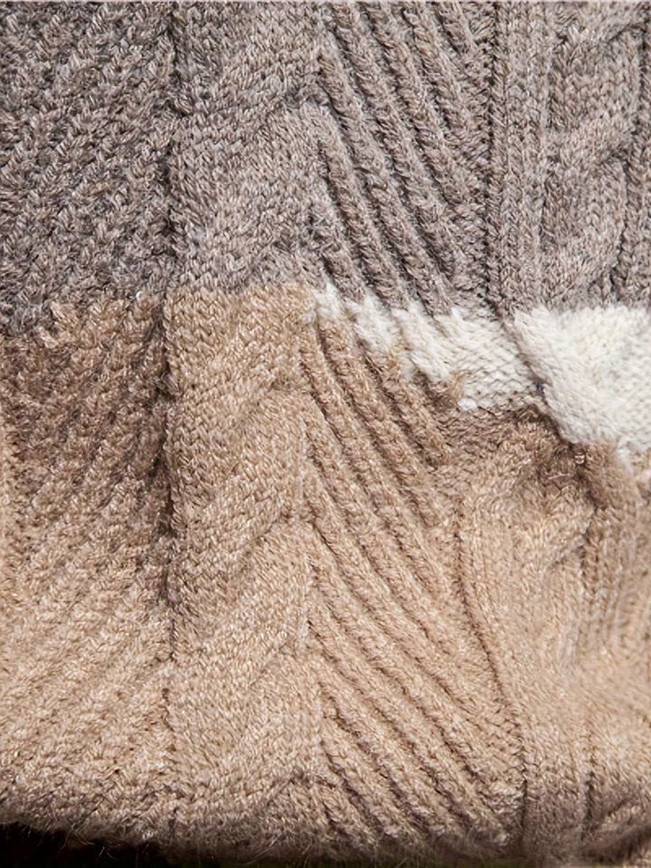 Bruno | Textured Colorblock Sweater