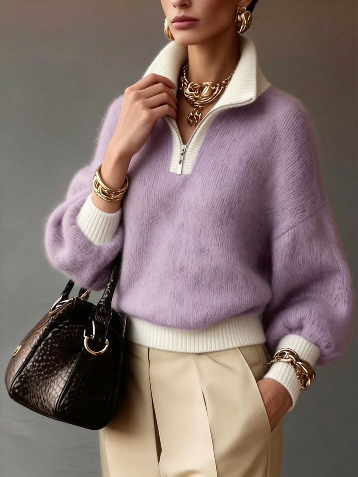 Giselle | Relaxed Half-Zip Sweater