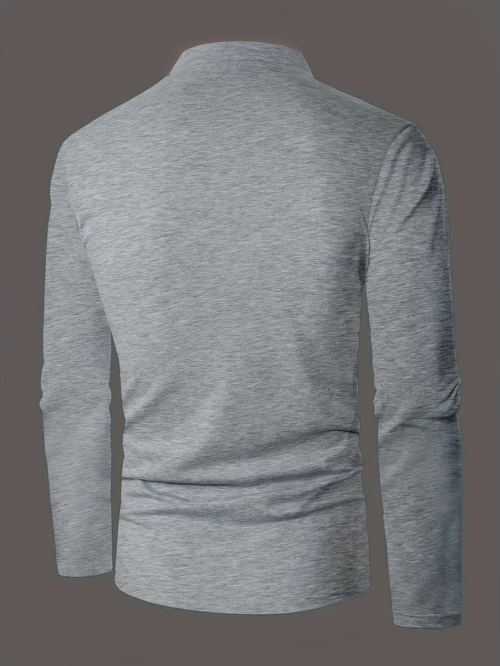 Gareth | Refined Long-Sleeve Henley Shirt