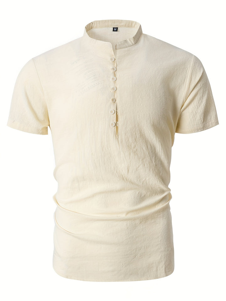 Elliot | Relaxed Stand-Collar Shirt