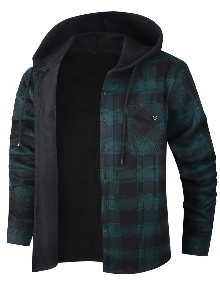 Clayton | Hooded Plaid Overshirt