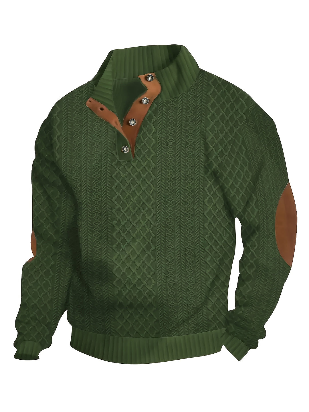 Rupert | Cable-Knit Stand Collar Sweater
