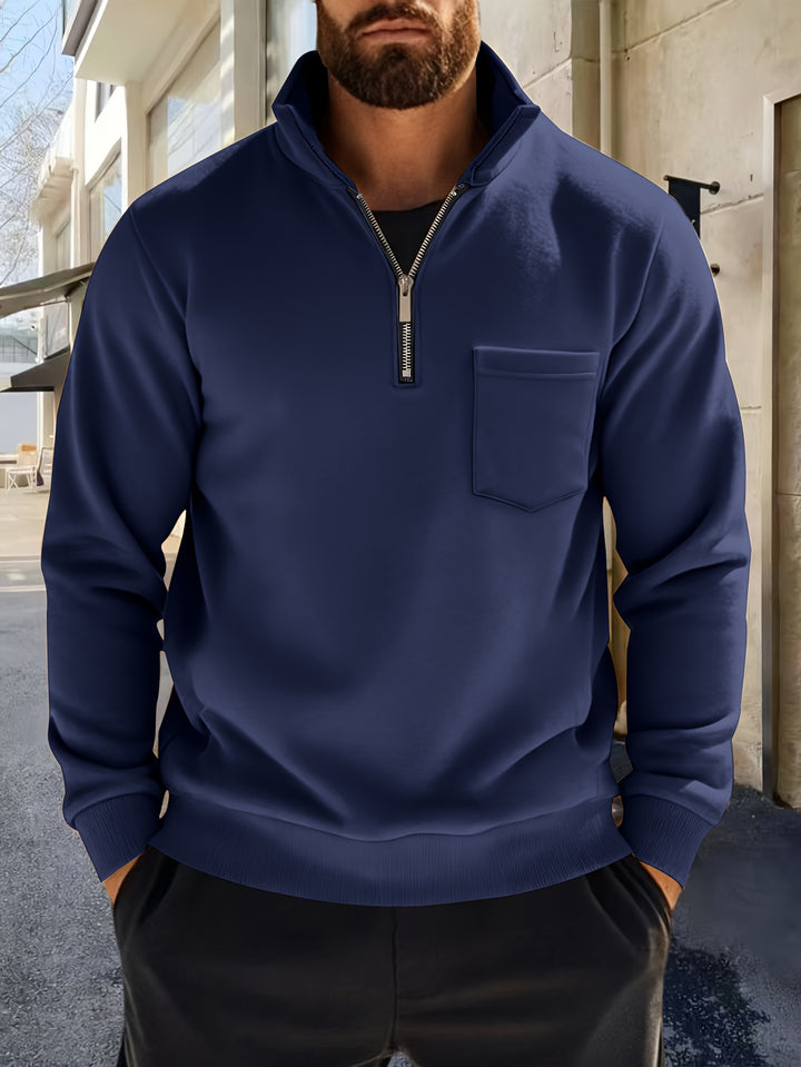 Donovan | Half-Zip Stand-Collar Pullover