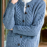 Annalise | Cable-Knit Button Cardigan