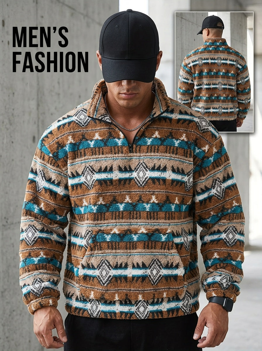 Cormac | Southwestern Quarter-Zip Pullover
