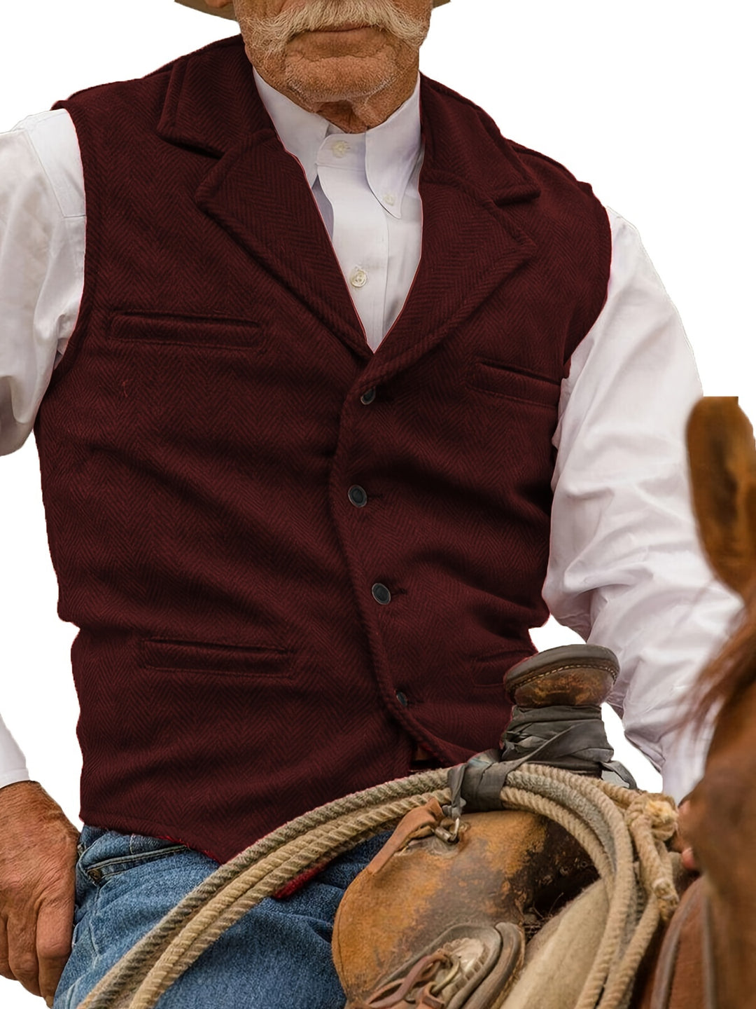 Waylon | Heritage Herringbone Vest