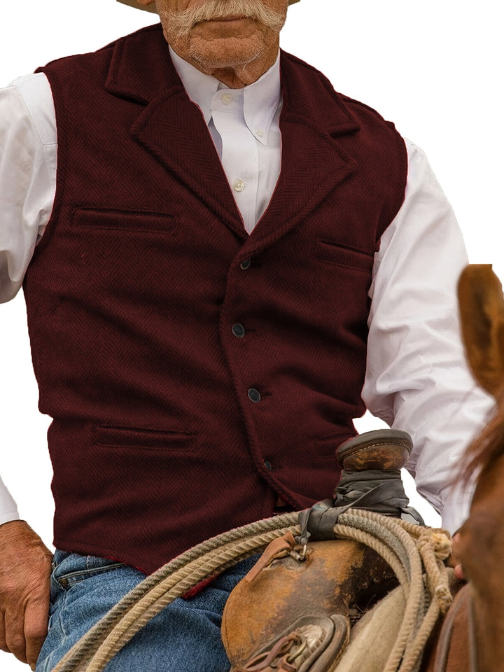 Waylon | Heritage Herringbone Vest