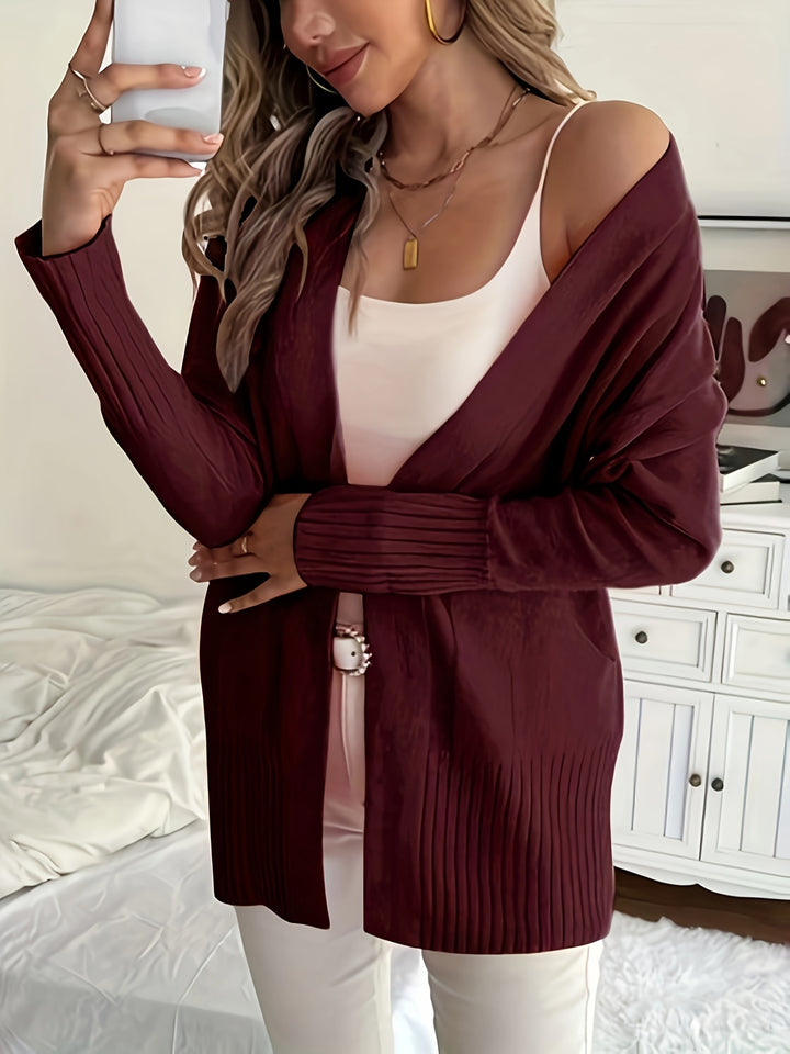 Charlotte | Draped Open-Front Cardigan