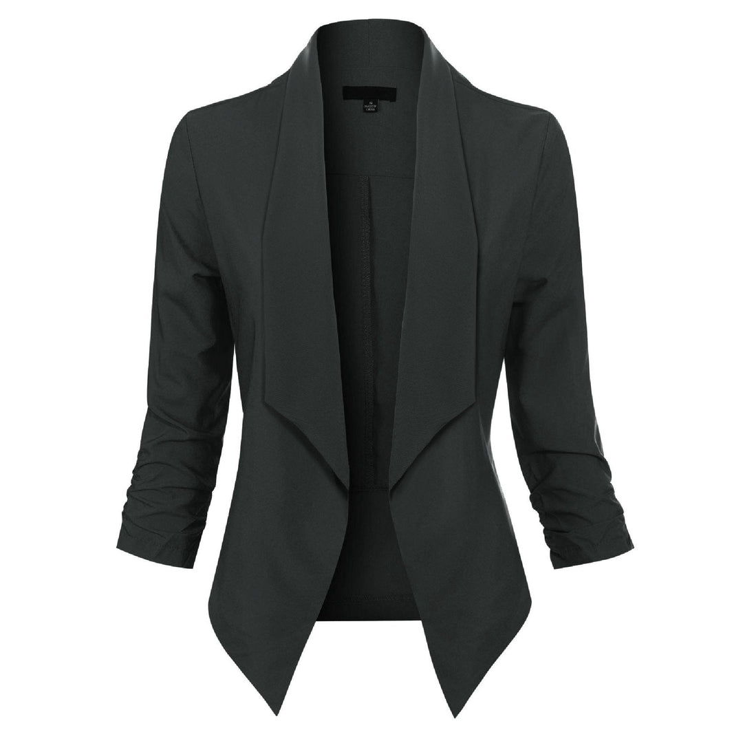 Gabrielle | Open-Front Draped Blazer
