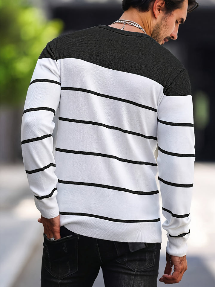 Bennington | Classic Striped Crew Neck Sweater