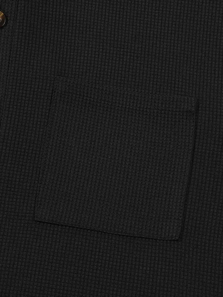 Dominic | Refined Textured Henley Shirt
