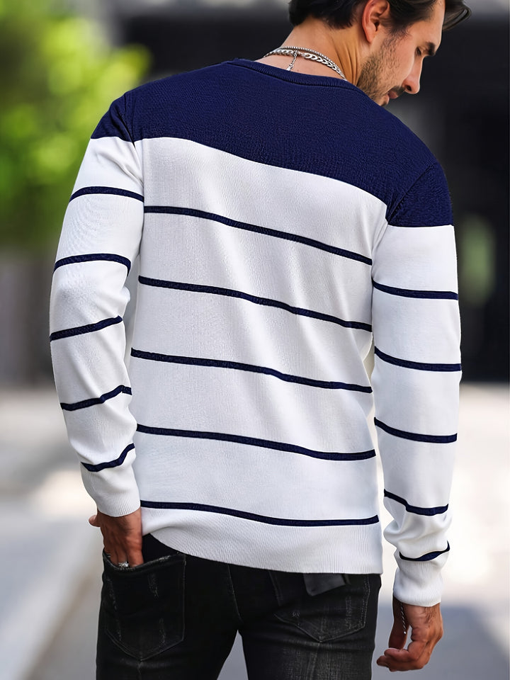 Bennington | Classic Striped Crew Neck Sweater