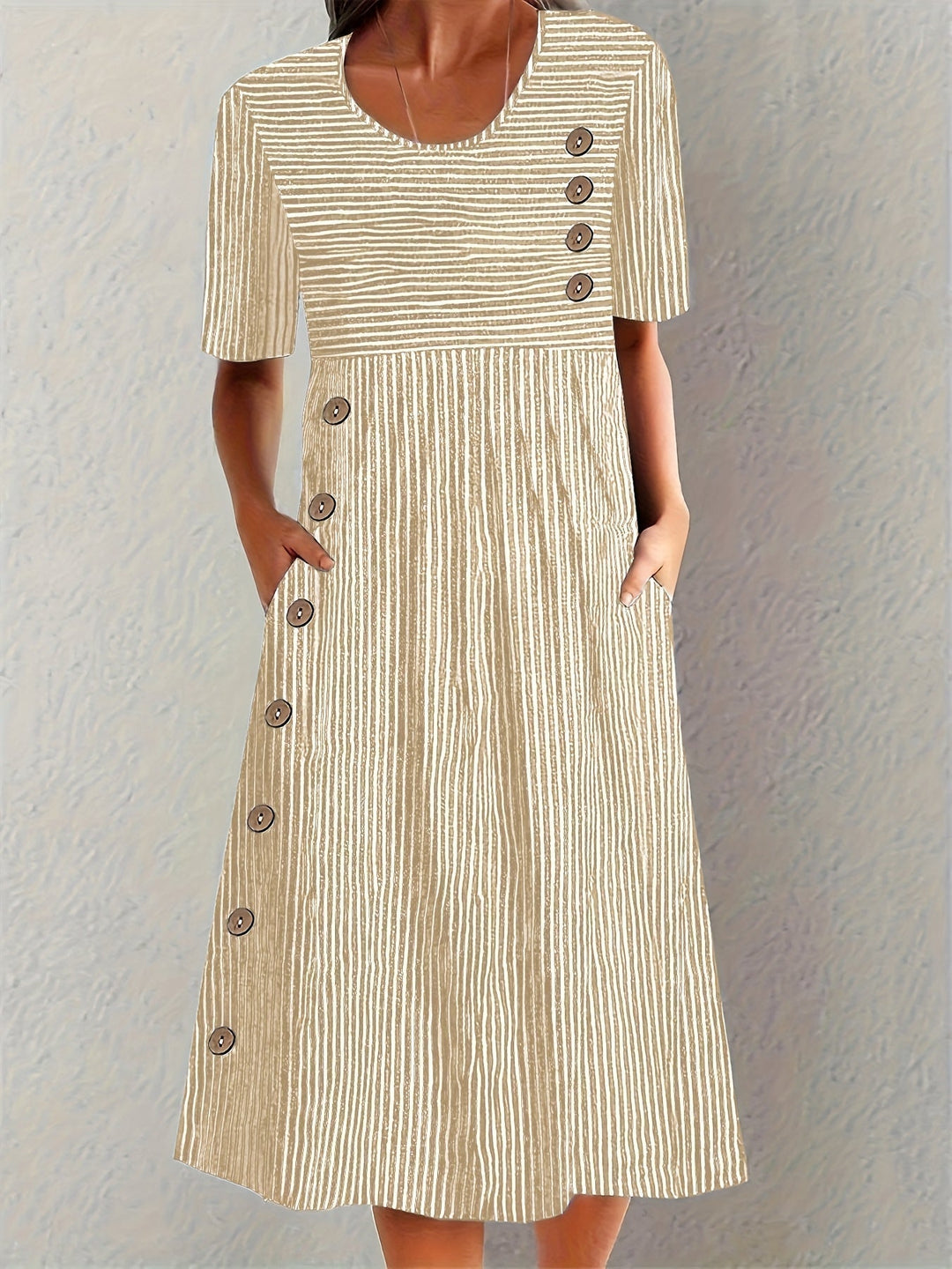 Lillian | Classic Striped Summer Dress