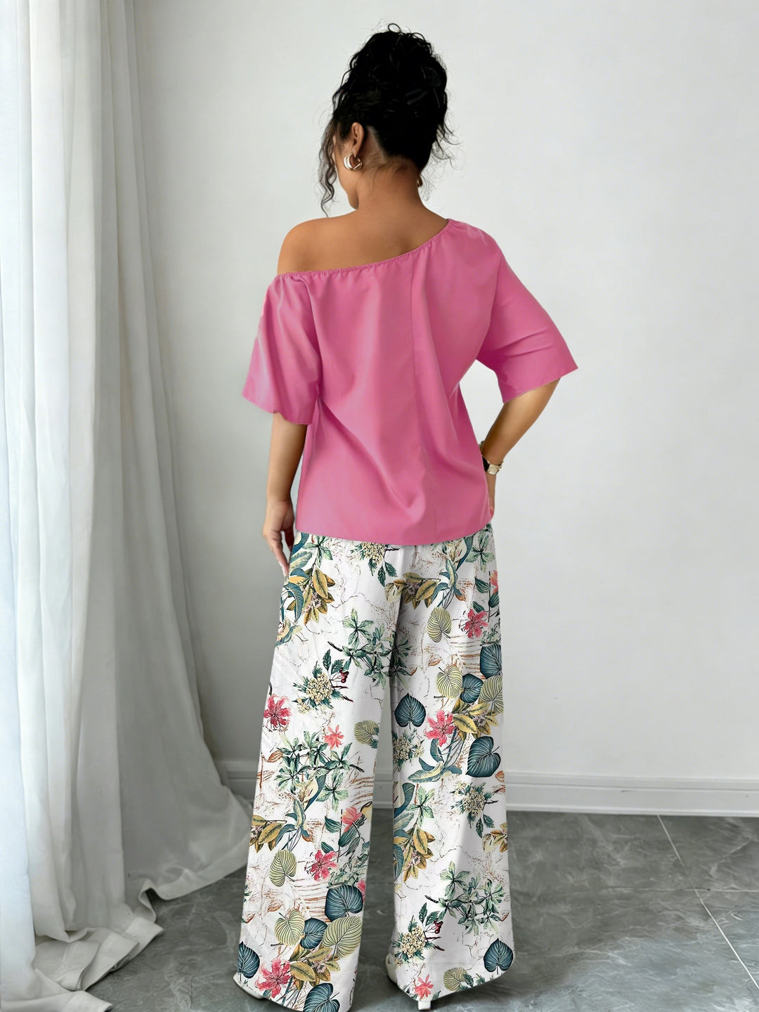 Rosabel | Off-Shoulder Floral Two-Piece Set