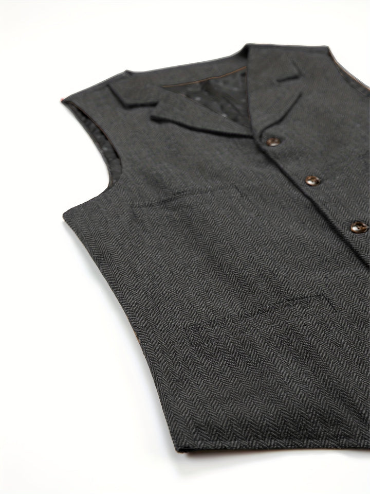 Waylon | Heritage Herringbone Vest