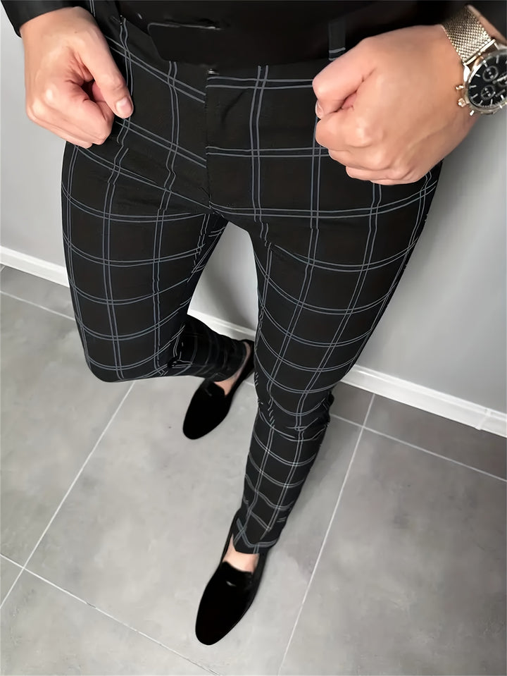 Percy | Refined Checked Trousers
