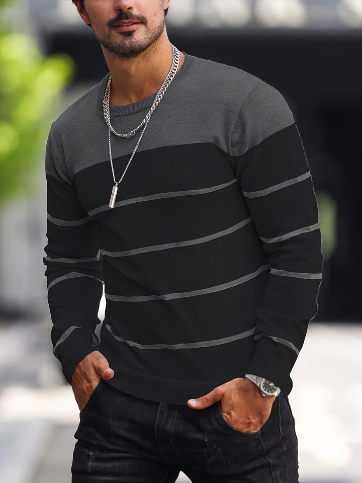 Bennington | Classic Striped Crew Neck Sweater