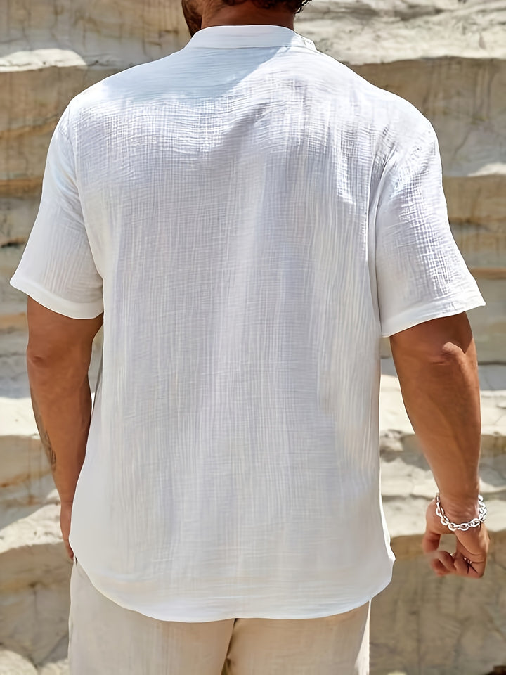 Adrian | Relaxed Henley Shirt