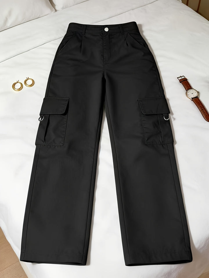 Ingrid | High-Waisted Cargo Trousers