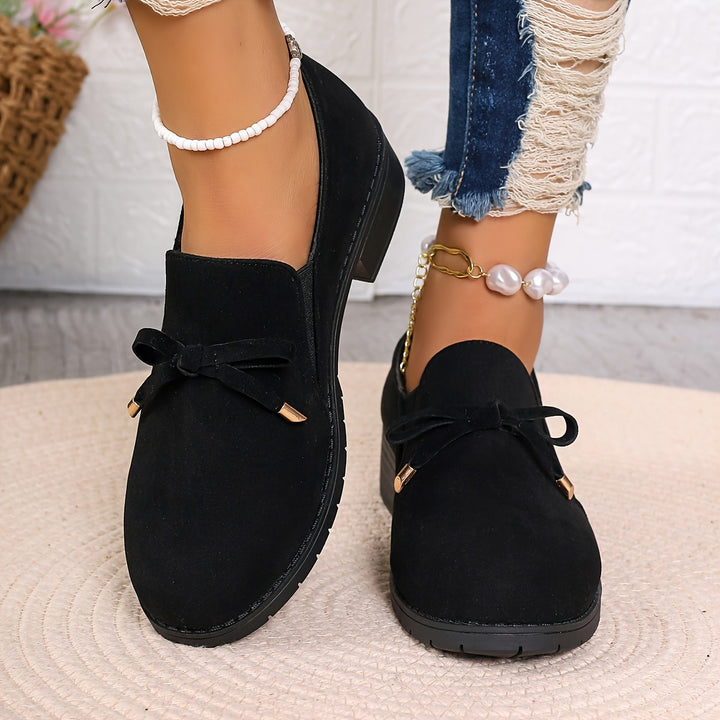 Odette | Bow-Detail Slip-On Loafers