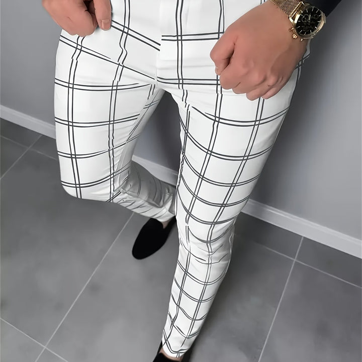 Percy | Refined Checked Trousers