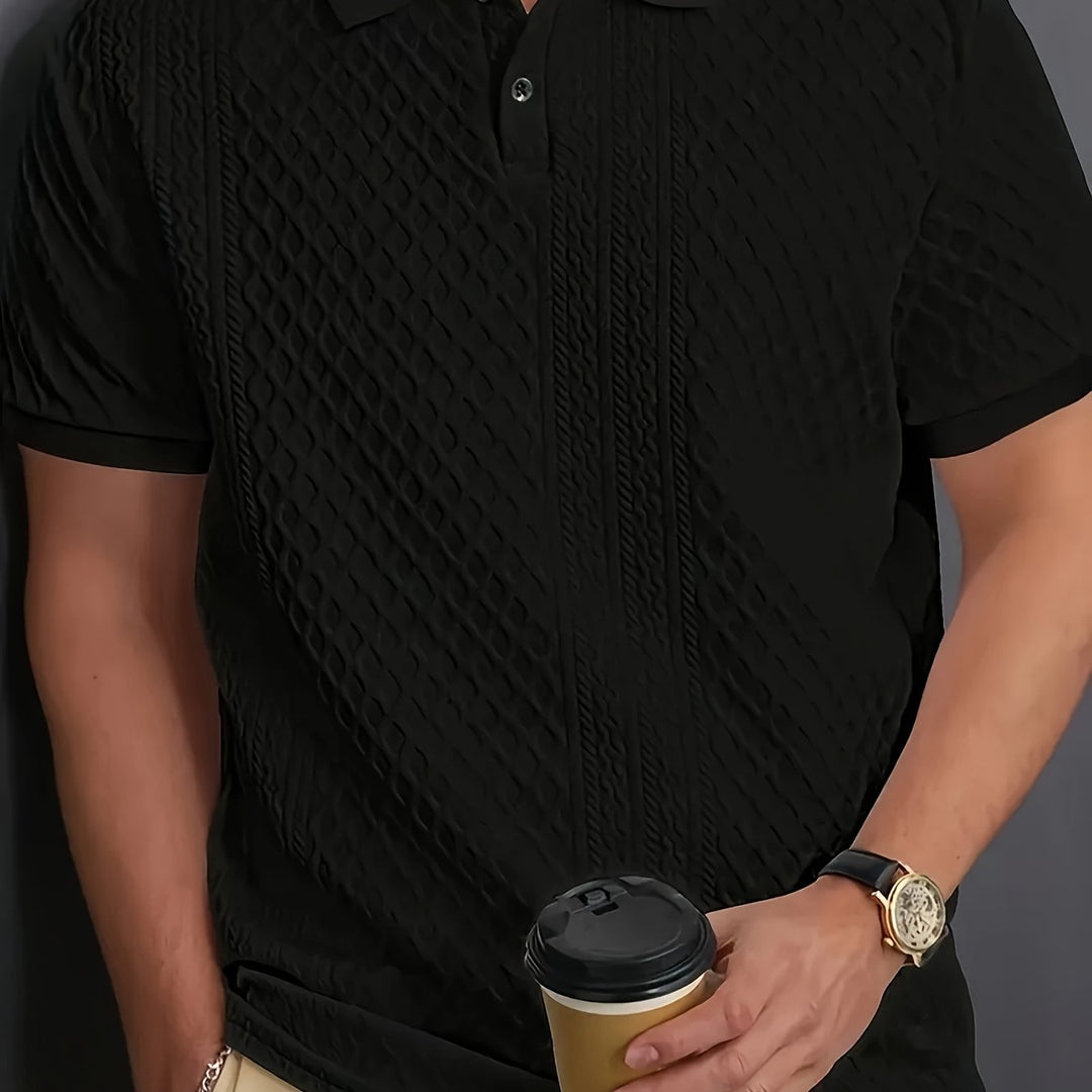 Sawyer | Textured Knit Polo Shirt