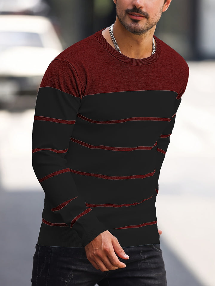 Bennington | Classic Striped Crew Neck Sweater