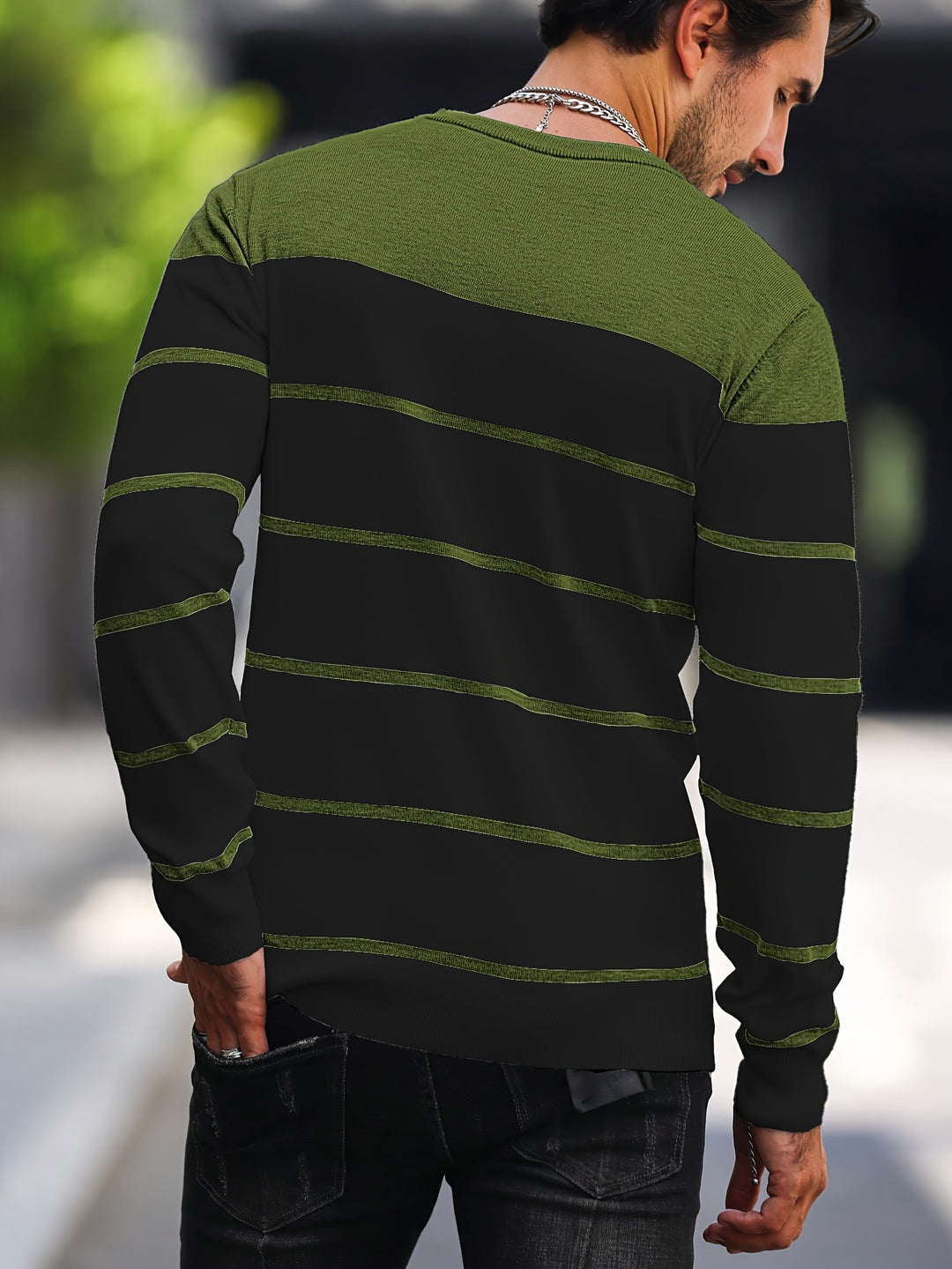Bennington | Classic Striped Crew Neck Sweater