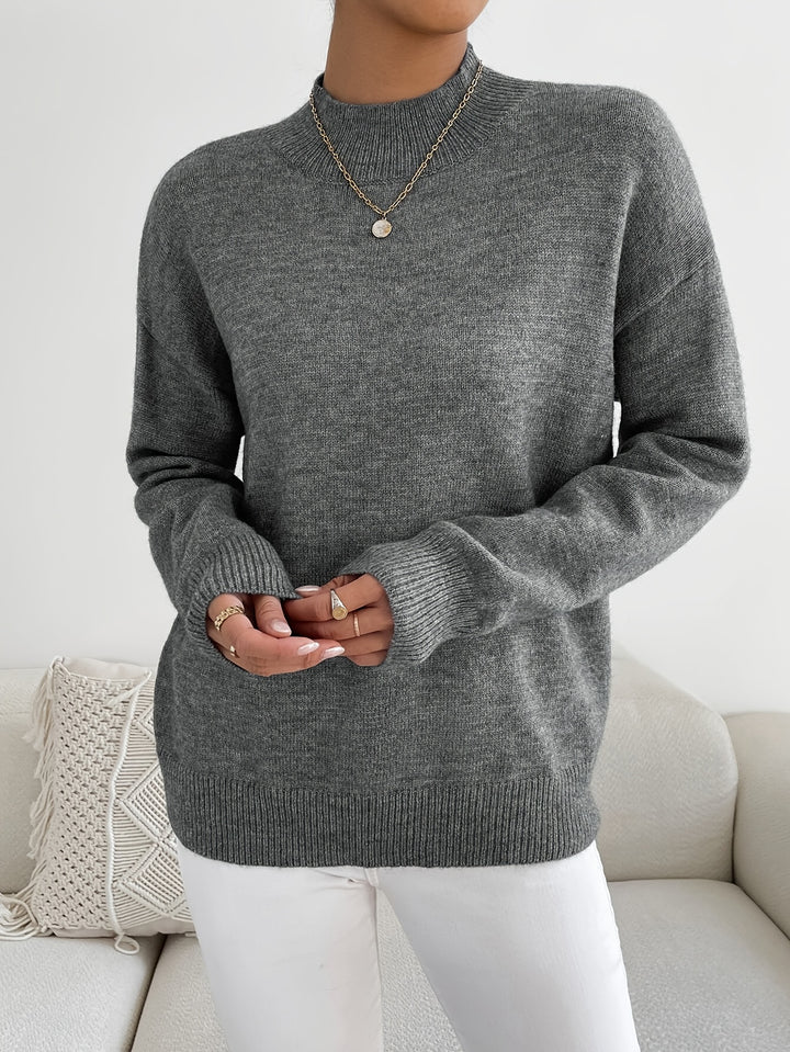 Annika | Refined Mock Neck Sweater