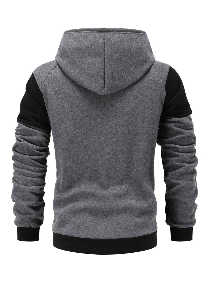 Carter | Color Block Zip-Up Hooded Jacket