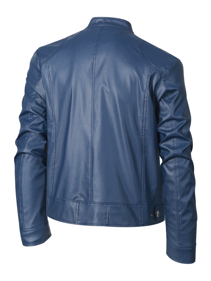 Dominic | Classic Stand-Collar Moto Jacket