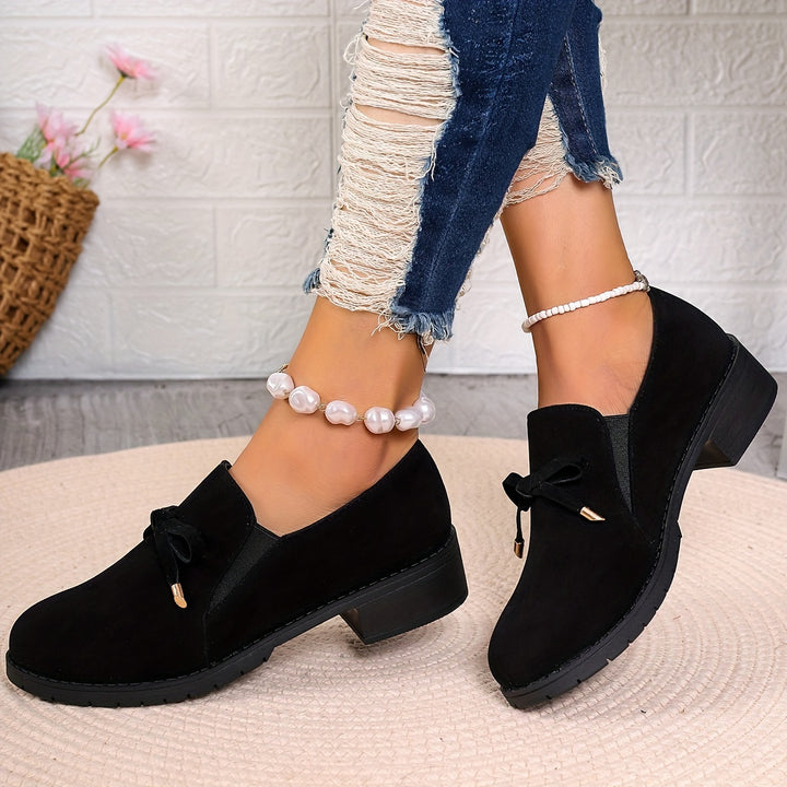 Odette | Bow-Detail Slip-On Loafers