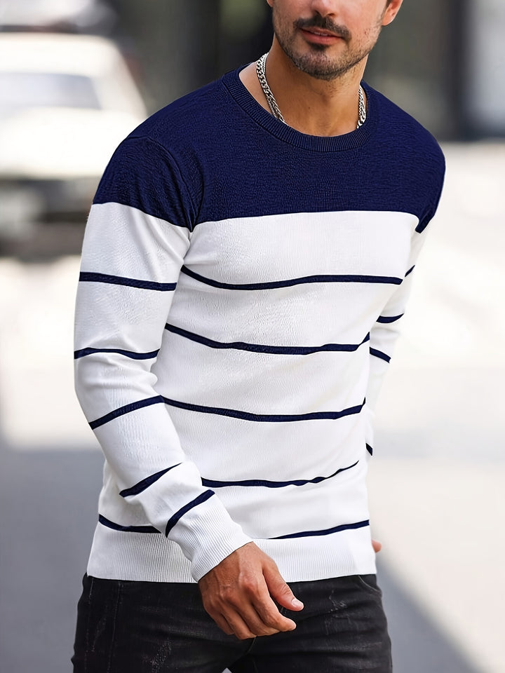Bennington | Classic Striped Crew Neck Sweater