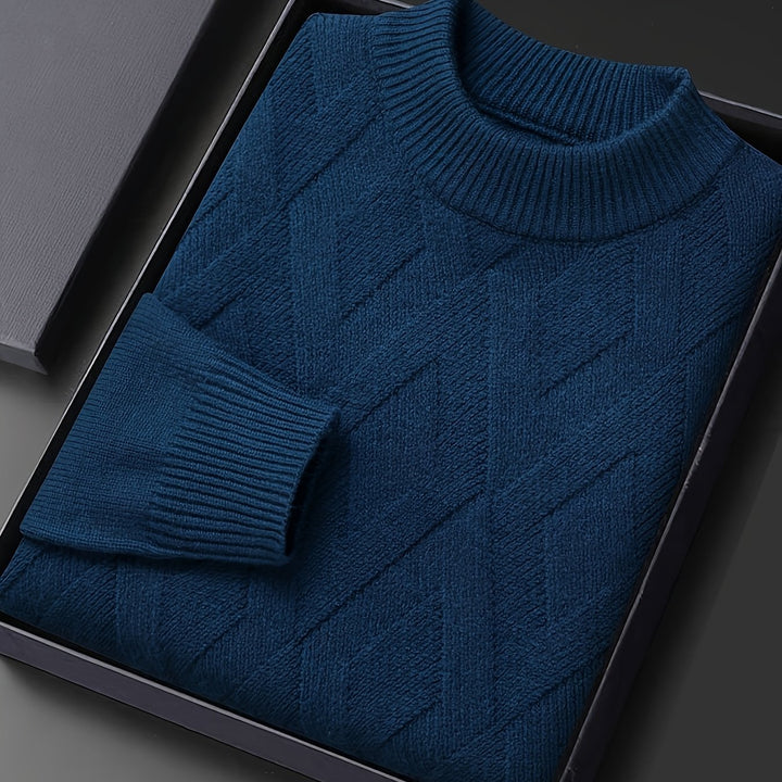 Rhys | Textured Mock-Neck Sweater