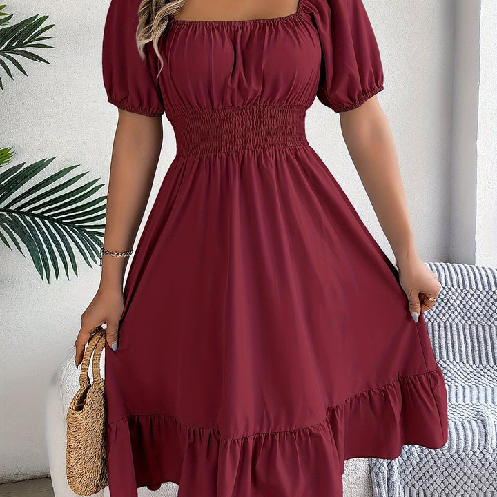 Lorraine | Square Neck A-Line Dress