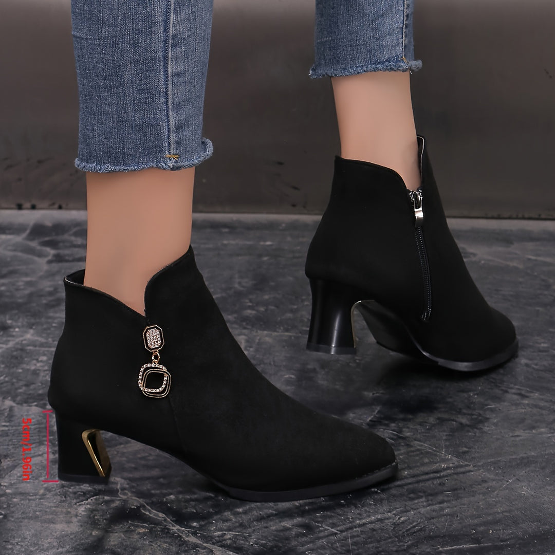 Marcella | Refined Block-Heel Ankle Boots