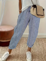 Marley | Striped Wide Leg Casual Pants