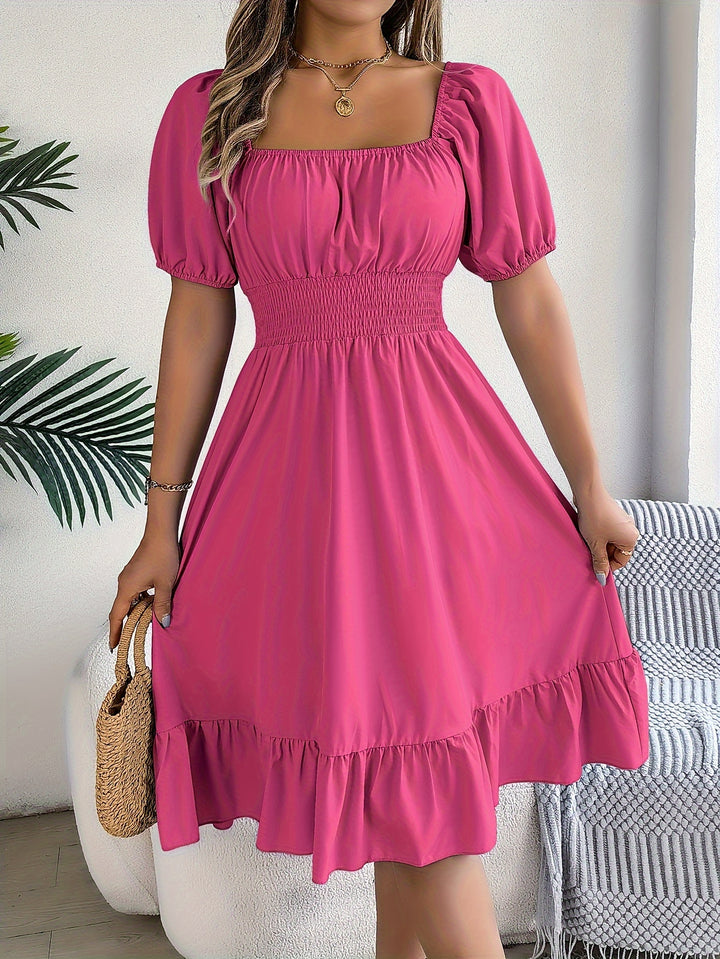 Lorraine | Square Neck A-Line Dress