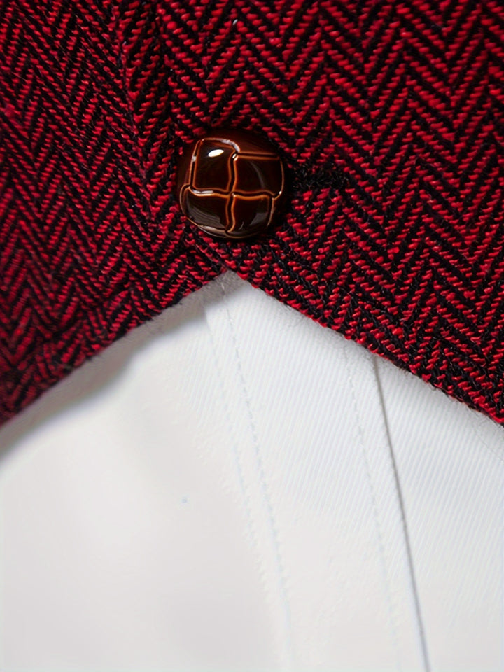 Winslow | Herringbone Single-Breasted Vest