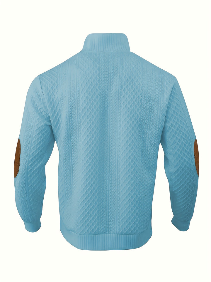 Rupert | Cable-Knit Stand Collar Sweater