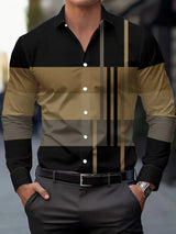 Nathan | Refined Colorblock Button-Up Shirt