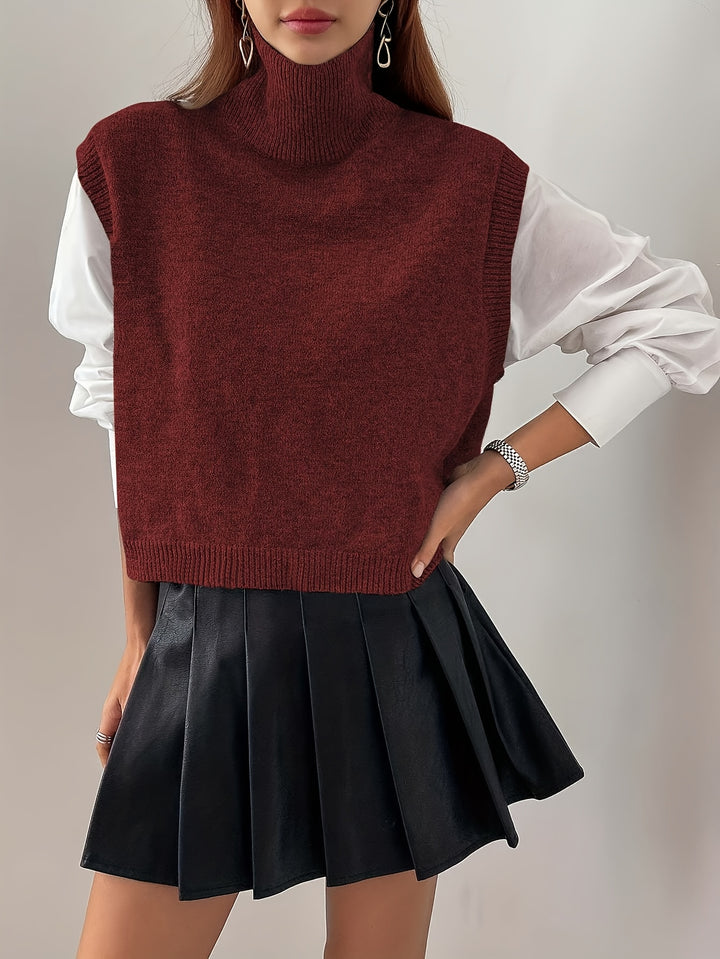 Rosabel | High-Neck Sweater Vest