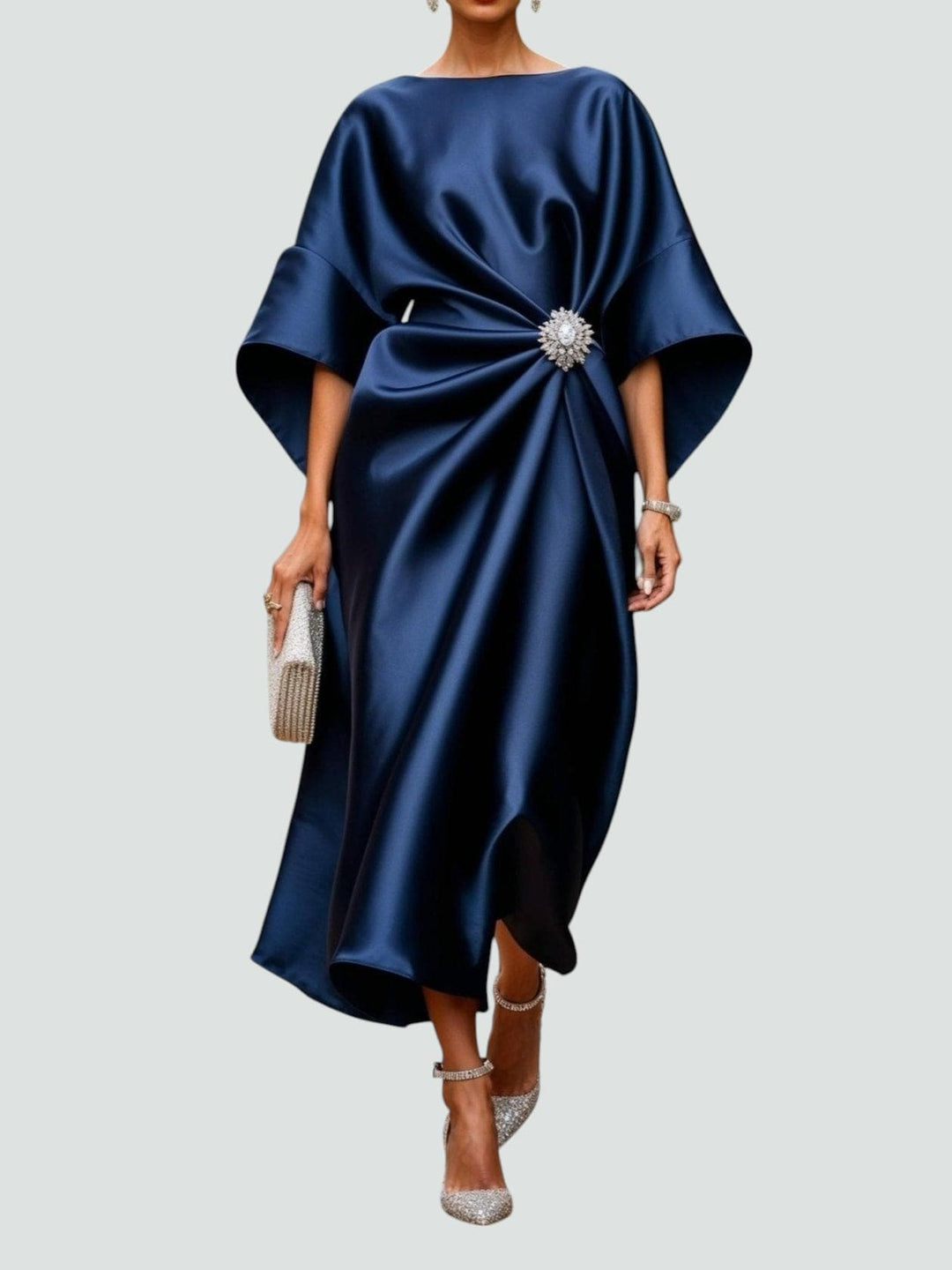 Eliza | Elegant Draped Evening Dress
