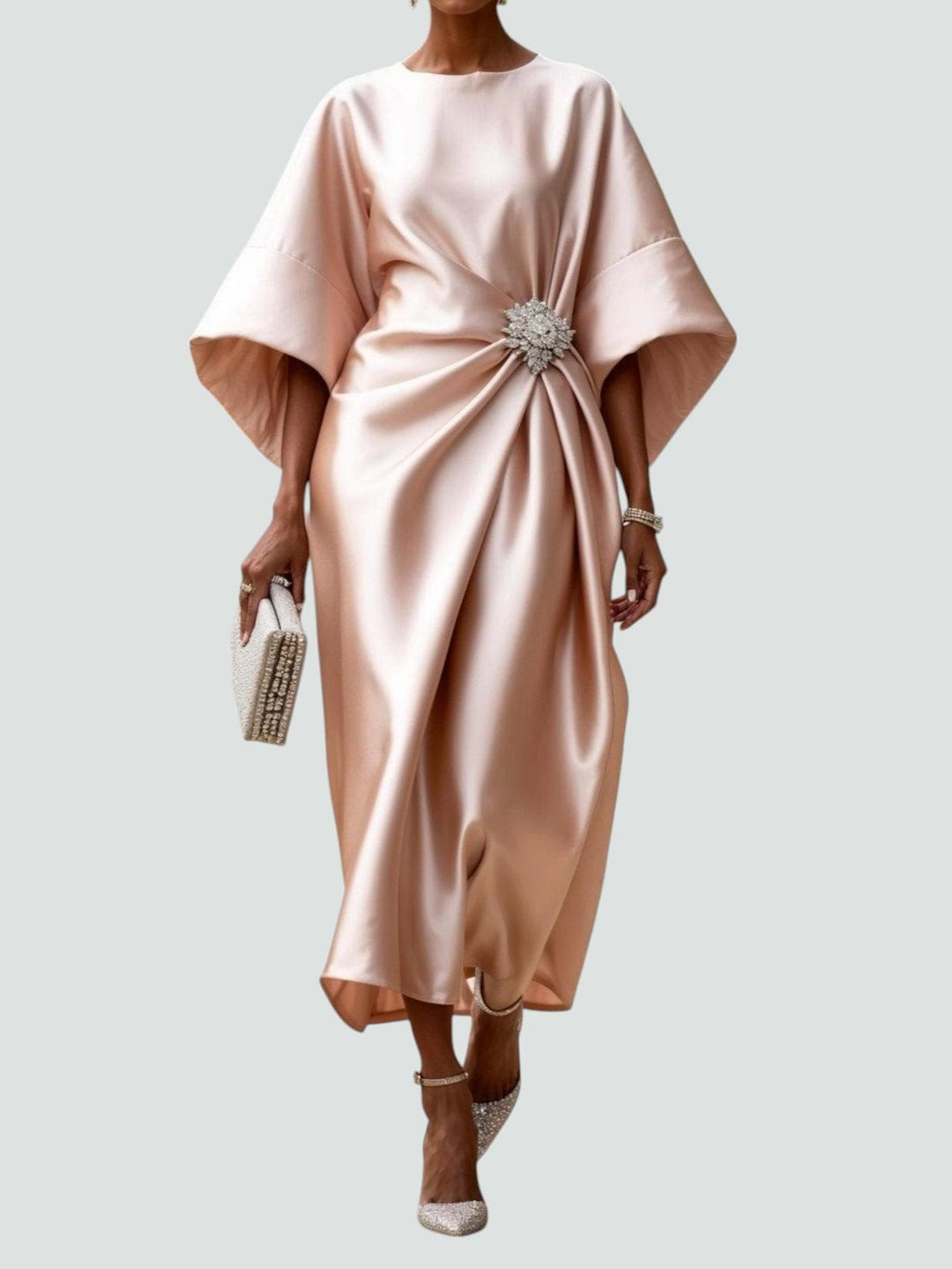 Eliza | Elegant Draped Evening Dress