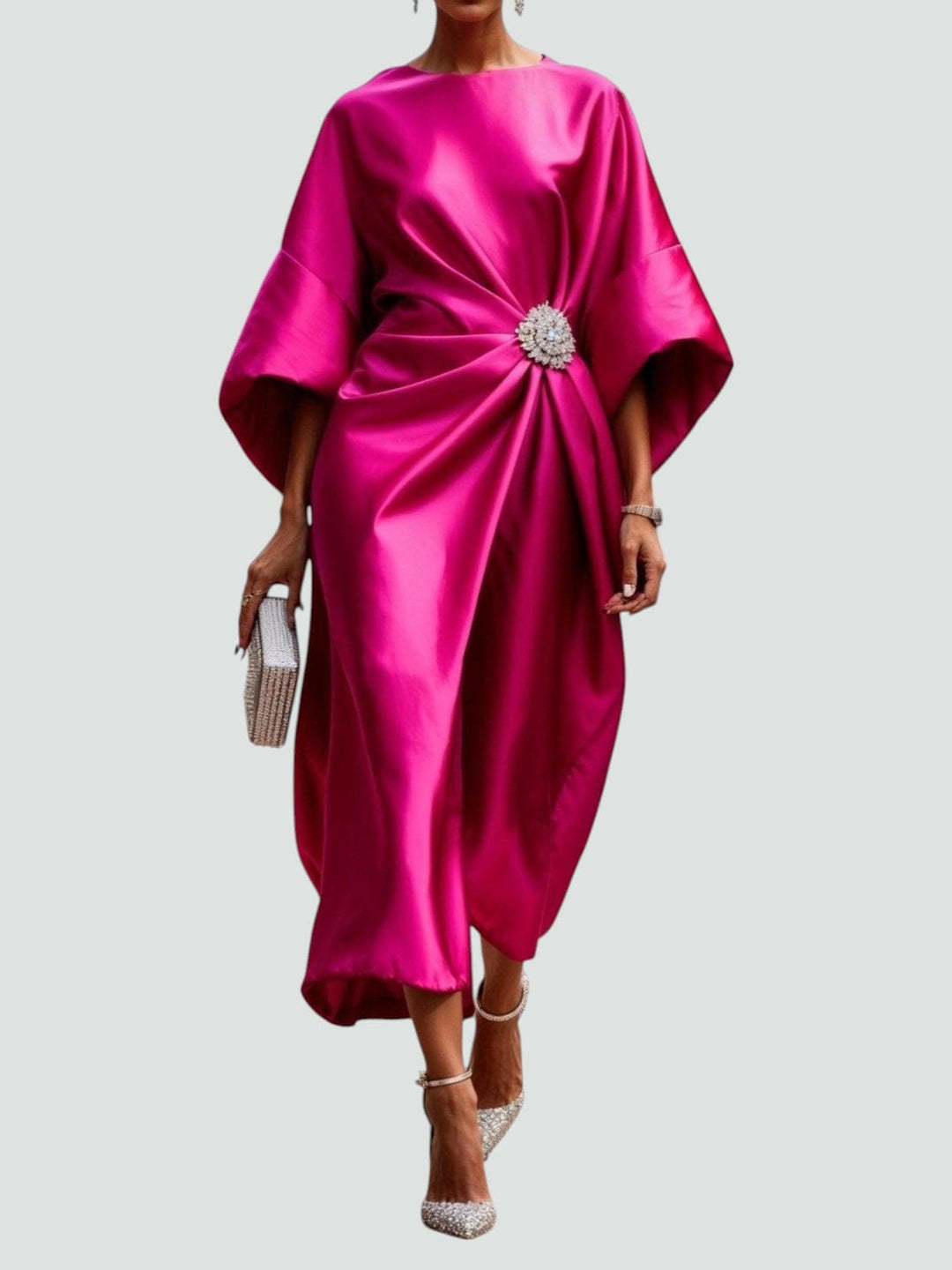 Eliza | Elegant Draped Evening Dress