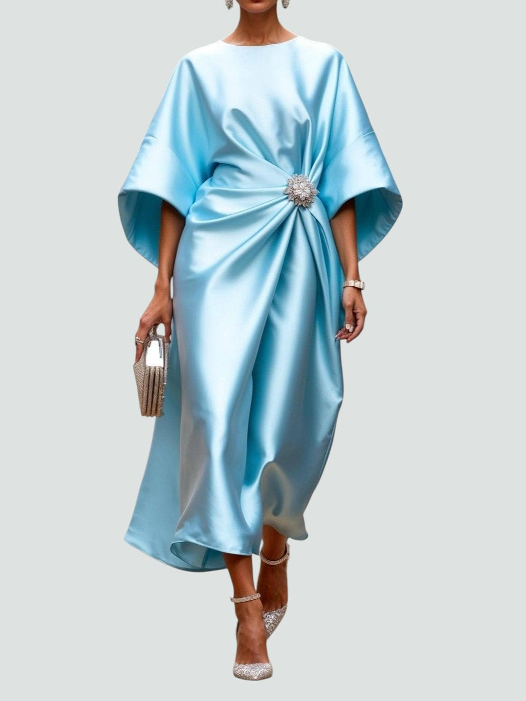 Eliza | Elegant Draped Evening Dress